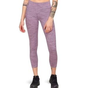Patagonia Centered Crop Purple Space Dye Leggings - size S
